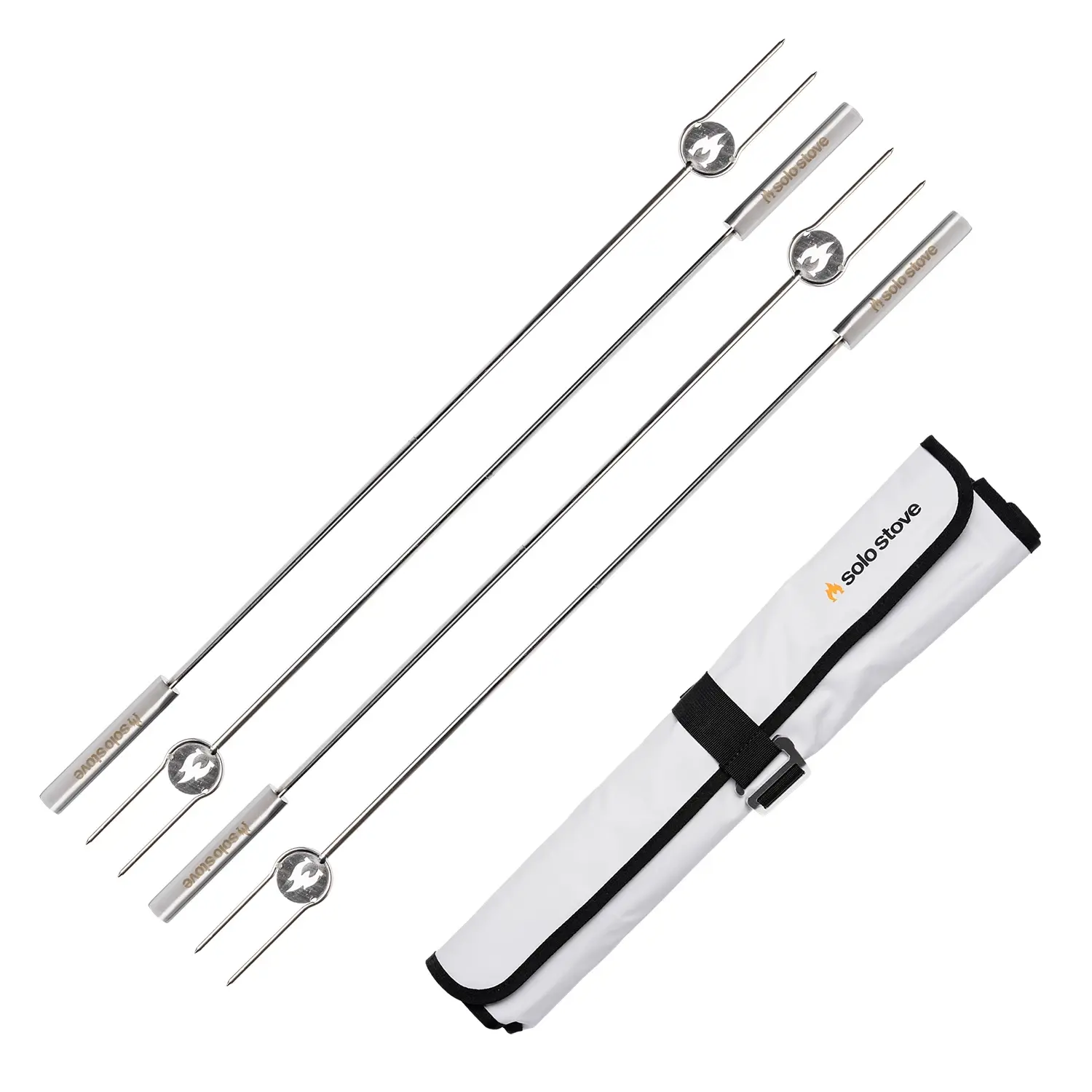 Solo Stove Grillpinner sett med 4 pinner i rustfritt stål