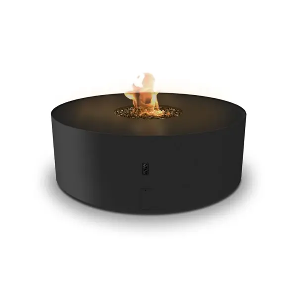 Planika Galio Fire Pit automatisk svart utendørs gasspeis